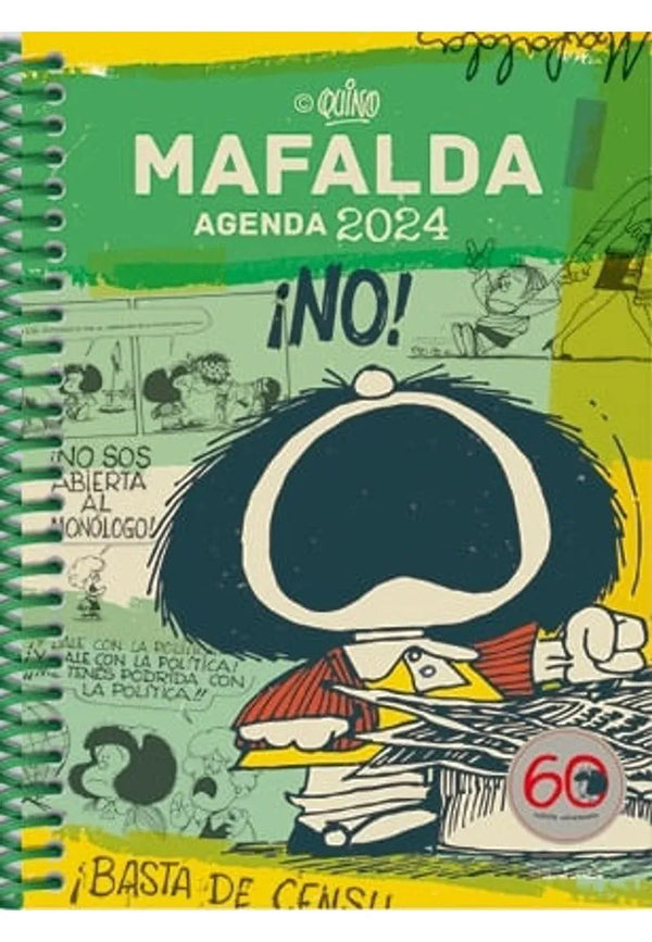 Agenda Mafalda 2024 Anillada Feminista Verde
