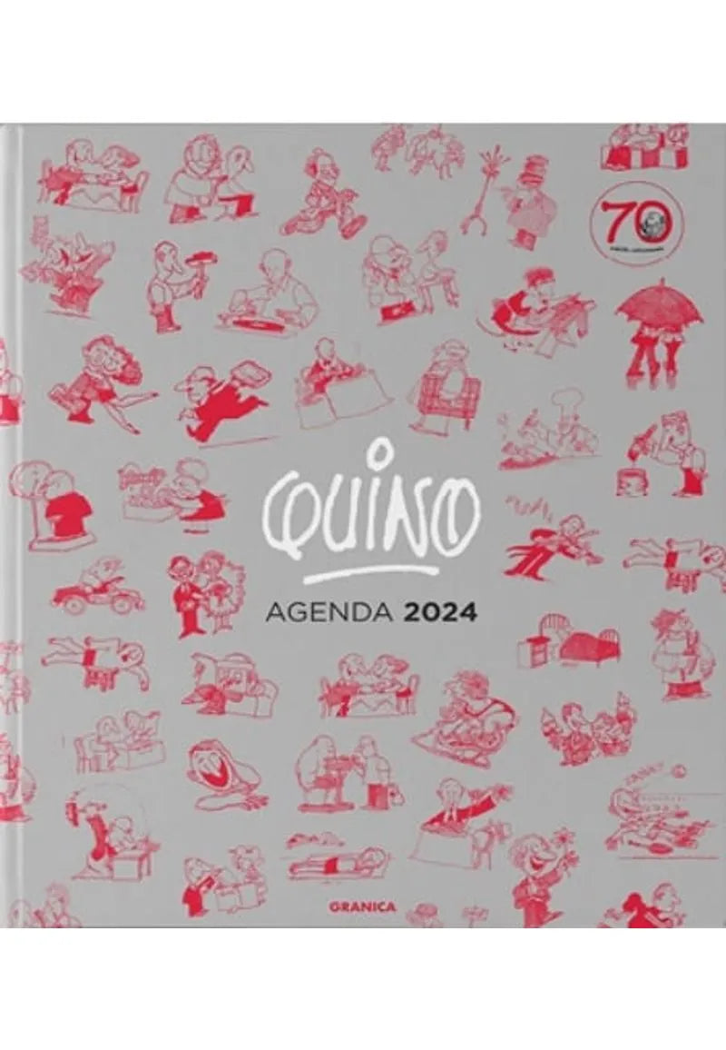 Quino 2024 Agenda Encuadernada Gris
