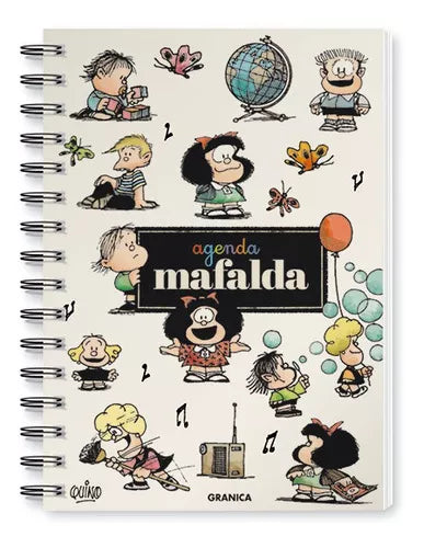 Agenda Mafalda 2024 Perpetua Anillada Personajes (Nueva Edición)