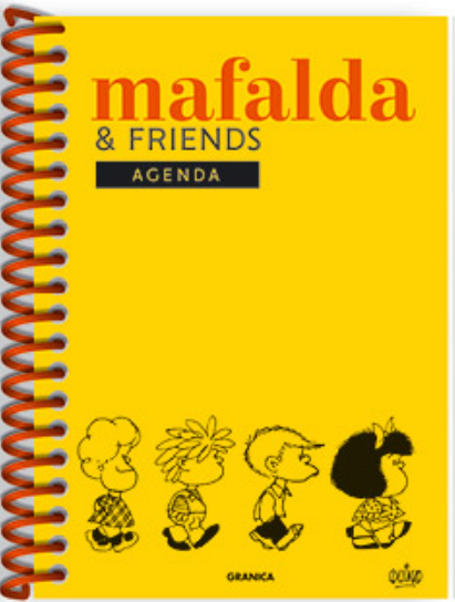 Mafalda 2022 - Agenda amarilla anillada (Pequeña)